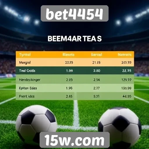 Comparativo de odds no site bet4454