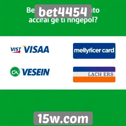 Métodos de pagamento aceitos no bet4454